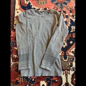 ALO North Star Seamless Long Sleeve Yoga Gray S